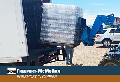 Morenci and Safford Operations Donates 72,288 Bottles of  Water to Help Tribal Communities