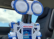 “Meccano,” a robot built by children at the Bisbee Science Lab, brings STEM education to Cochise County in a van donated by the company.
