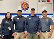 Safford Rescue Team members Dora Bleak (from left), JR Olivar, Danny McEuen and Ray Bejarano helped Graham County Search and Rescue with the response to reach the lost tower crew.