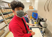 Jezrael Mendoza-Barajas was one of eight San Miguel students who interned at the Technology Center Tucson during the 2021-2022 school year.