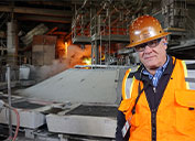 Miguel Palacios, pictured at the company’s Miami, Ariz. smelter, during his time as Freeport’s Vice President North American Smelting and Refining.