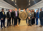 The team who helped craft Freeport’s proposal to the Department of Energy pose for a photo while in Washington D.C. to discuss the project. 