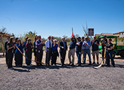 A ribbon-cutting ceremony officially opened the park to the public.