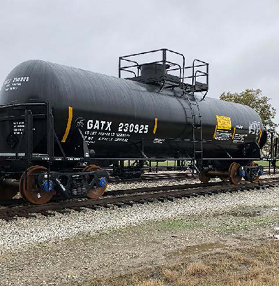 One of the company’s tank cars.