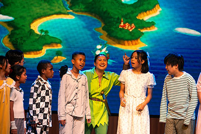 Camp Broadway Indonesia’s mission is to offer transformative experiences to youth from across Indonesia.” during the Camp Broadway Indonesia Finale Showcase at Jakarta Mainstage 2025. 