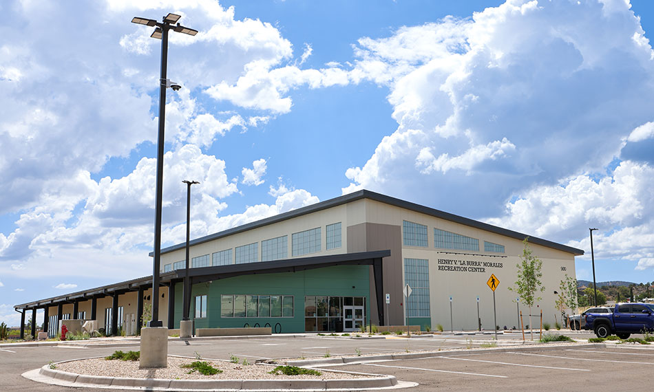 At over 27,000 square feet, the new recreation features an all-abilities playground, a multi-sport court and a gaming lounge.