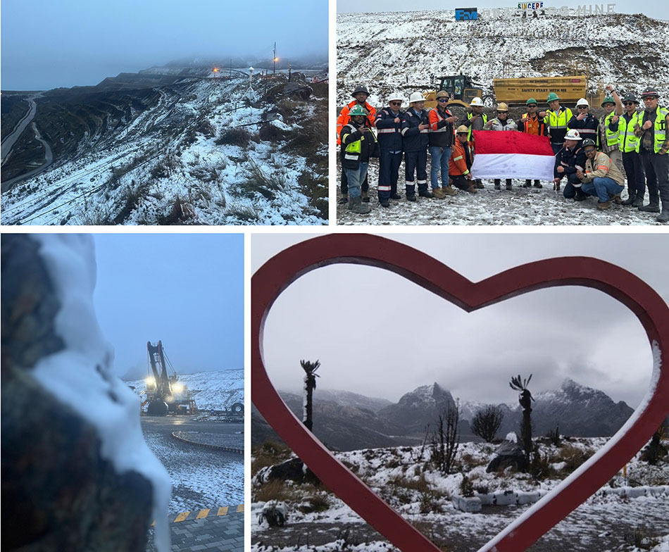 grasberg snow photos