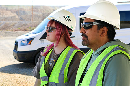 Through the fellowship, Kate Brown Requist (left) and Azeem Raza look to bring firsthand experience into the classroom.