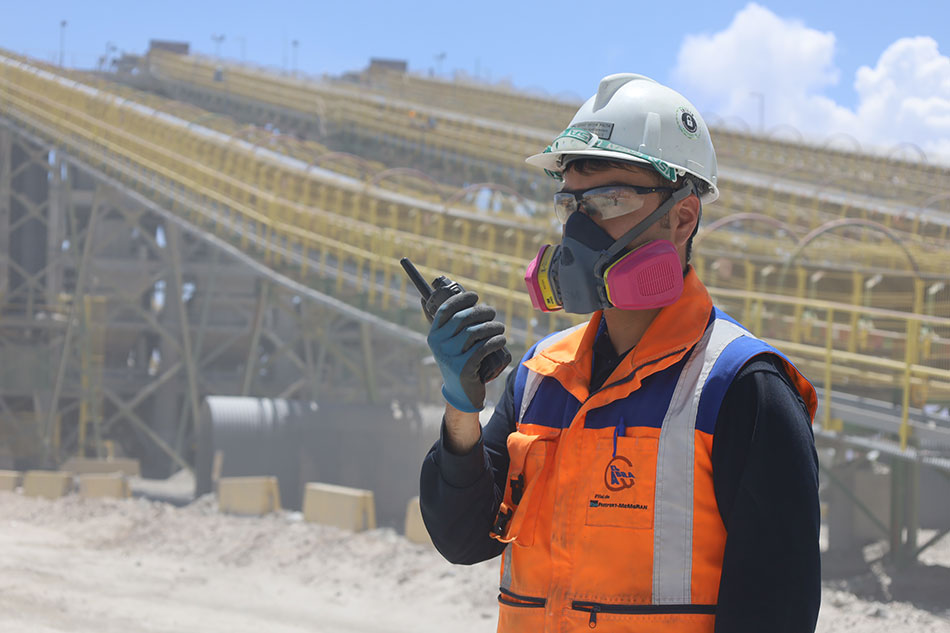 Diego Moya Palta, Maintenance Engineer II, is one of 30 El Abra employees profiled in a book that helps commemorate 30 years of operations.
