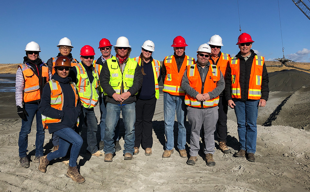Tailings Review Board inspection of Chino tailings facility in New Mexico (photo captured pre-COVID-19). Environment North America Tailings Chino