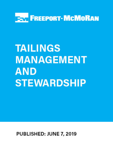  Tailings Management and Stewardship Summary