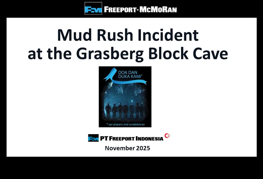 Underground Mining Process at Grasberg and Incident Overview 2025