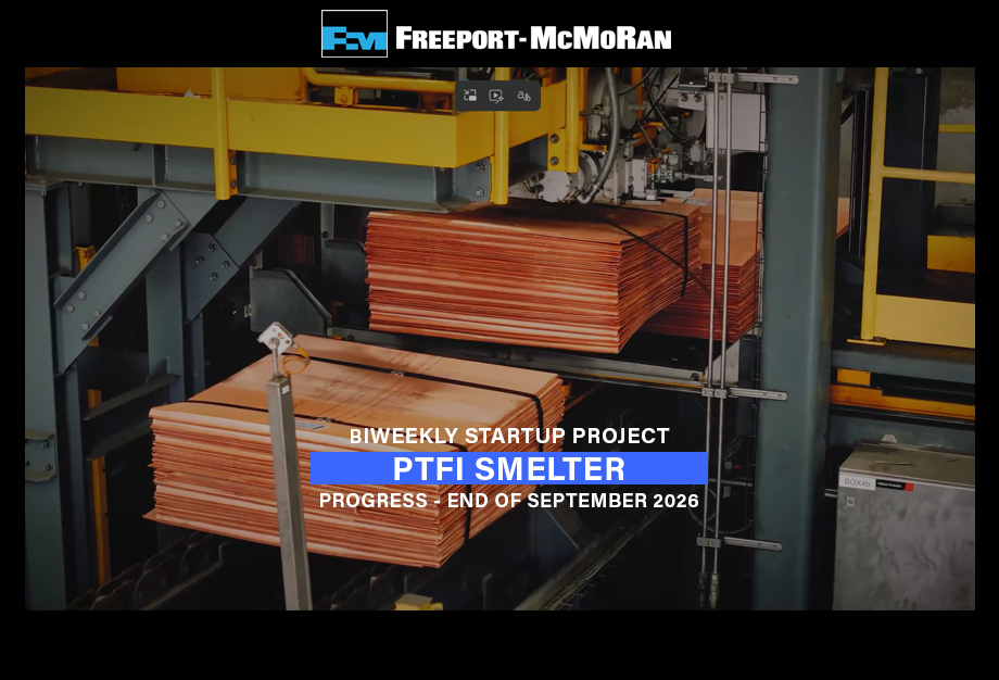PTFI Smelter Re-Commenced Operations - 3Q26